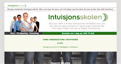 Desktop Screenshot of intuisjonsskolen.no